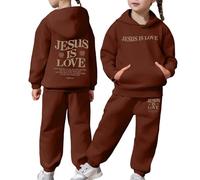 Générique Jesus Loves You Pull à Manches Longues pour Femme, imprimé Lettres, Cordon de Serrage, Sweat à Capuche surdimensionné, Sweat-Shirt surdimensionné pour Femme