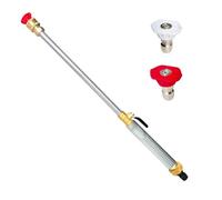 Générique Jet Power Washer Wand for Garden Hose, Hydro Spray Nozzle with Interchangeable Tips, Metal High Pressure Cleaning Tool for Car Patio Driveway Outdoor Use
