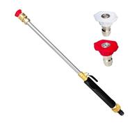 Générique Jet Power Washer Wand for Garden Hose, Hydro Spray Nozzle with Interchangeable Tips, Metal High Pressure Cleaning Tool for Car Patio Driveway Outdoor Use