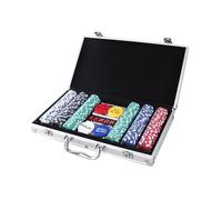 Générique Jetons de Poker - 200 pièces Portables avec étui de Transport - Jeu de Poker Complet pour Adultes avec étui,Idéal pour Vacances, Camping, Road Trip, Famille et Débutants