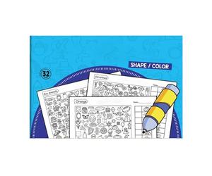 Générique Jeu avec Gommettes À Retrouver - Jeu Interactif de Gribouillage et Puzzle Préscolaire | Bloc D'Activités avec Autocollants | pour Les À La Maison École Classe Voyage Et Chambre