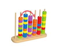 Générique Jeu d'Association de Couleurs - Compétitif à 2 Joueurs | Jeu de Tiges et d'Anneaux de Couleurs | pour Soirée en Fête Classe Maternelle Adolescents Garçons