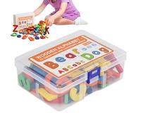 Générique Jeu d'Association de l'Alphabet | 52 Pièces Lettres Éducatives en Bois,Activités d'apprentissage Préscolaire pour Vocabulaire Lecture Reconnaissance des Lettres pour École et Maison