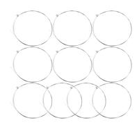 Générique Jeu de 10 cordes de guitare acier E1 en fil inoxydable, accessoires élégants pour guitaristes de niveaux, usage acoustique et électrique
