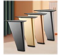 Générique Jeu De 4 Pieds De Meuble Robustes - Pieds De Rechange pour Canapé, Fauteuil, Commode - DIY Support Antidérapants(Champagne,13.5cm/5.3in)