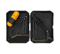 Générique Jeu de 41 clés hexagonales (0,028"-3/8"), métriques,7 mm-10 mm et Torx (T9-T50) dans un étui rangement