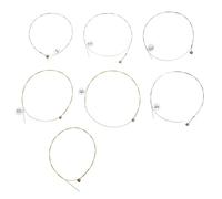 Générique Jeu de 7 Cordes Son Prolongé en Acier Or pour Harpe et Lyre et Qualité Sonore, pour Débutants et Amateurs de Harpe