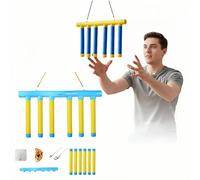 Générique Jeu De Bâtons À Lâcher Réflexe,Activités Interactives d'Entraînement Sensoriel - Défi pour Jeu De Réflexes Bâtons Tombants | pour La Famille Les Athlètes Les Les Adultes (Jaune (1 pièce))