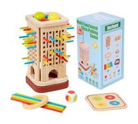 Générique Jeu De Bâtons De Tour en Bois - Bois, De Société, Jeu D'équilibre | Motricité Éducative Fine, De Puzzle De Bâtons De Ramassage De Balle pour Les Tout-Petits, Les D'âge Préscolaire, Soi
