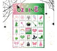Générique Jeu de Cartes de Bingo d'halloween pour | Cartes De Bingo Halloween pour pour Fêtes - Jeu Interactif pour Famille École Voyage Rassemblements Intérieur Extérieur Lieux