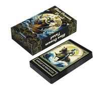 Générique Jeu De Cartes De Tarot | 78 Pièces Jeu De Divination | Tarot De Divination du Destin - pour Et Adultes Anniversaire Vacances Fête Club Méditation Praticiens Individus