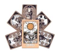 Générique Jeu de Cartes de Tarot | 78 Pièces Jeu De Tarot,Cartes de Divination en Anglais - pour Méditation Astrologie Étude Guidance Spirituelle