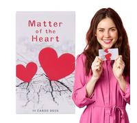 Générique Jeu de Cartes de Tarot, Ensemble de Tarot pour débutant, Jeu Familial Unique Cartes Oracle Matter of The Heart Fortune Telling Jeux de 54 à Jouer Solution de Divertissement Appareil