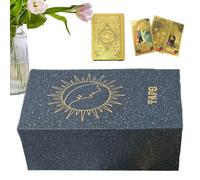 Générique Jeu de Cartes de Tarot - Ensemble Oracle de Divertissement, 78 de Divination avec édition Russe, de Divination avec Illustrations Classiques, Jeu de société, Pack Oracle pour soirée de j