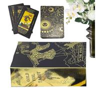 Générique Jeu de Cartes de Tarot - Ensemble Oracle de Divertissement, 78 de Divination avec édition Russe, de Divination avec Illustrations Classiques, Jeu de société, Pack Oracle pour soirée de j