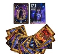 Générique Jeu De Cartes Tarot | Accessoires Oracle pour Tables - Jeu de Tarot Portable pour Débutants | pour Divination Et Jeux en Famille Ou Entre Amis À La Maison