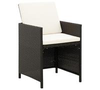 Générique Jeu de Chaise et Tabouret de Jardin 4 pcs Résine tressée Noir,Meubles,Mobilier de Jardin,Sièges de Jardin,Chaises de Jardin,Noir,21.2KG,316751