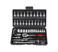 Générique Jeu De Clés À Cliquet Portables | Outil De Réparation À Domicile Pour La Maintenance Industrielle, La Construction, L'atelier Électrique | Kit D'outils À Main Durable Pour Le Bricolage, Gar