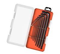 Générique Jeu de clés de Type L de qualité supérieure, 9 tailles, outil de clé hexagonale en acier résistant à la pour les projets de bricolage professionnels, tournevis de Type L