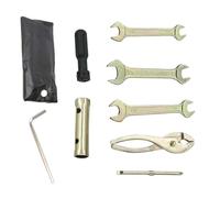 Générique Jeu de clés et de douilles pour moto, trousse à outils pour moto,Trousse d'outils pour motoneige - Clé à bougie, tournevis, pince, outils d'entretien pour motoneige