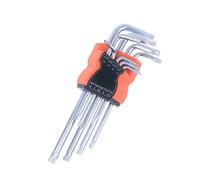 Générique Jeu de clés Torx étoile Allen, clé hexagonale à double extrémité, tournevis Type L, outils réparation manuels for le bricolage domicile, 9 pièces(A2)