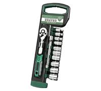Générique Jeu de Cliquet,12 Pièces Cliquet à 72 Dents avec Douilles - Embout de Tournevis Réversible pour Voiture Véhicule Camion Électroménager Machinerie Vélo Meuble Passionnés