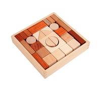 Générique Jeu de Construction en Bois - Jouet Éducatif d'apprentissage pour - Jeu de Construction Naturel pour Tout-Petits,pour Jeux Maternelle Bébé Garderie Filles