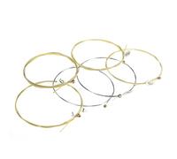 Générique Jeu de cordes de guitare - 6 cordes classiques, de remplacement acoustiques en laiton, accessoires de guitare folk | Légèreté Tension normale Son clair Qualité sonore Confort de jeu S