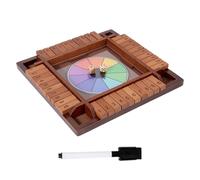 Générique Jeu De Dés - Jeu De Société en Bois en Bois | Nombres À Quatre Côtés Toys pour Les Hommes Adultes pour Les Parents pour Adultes Hommes Home Partie À LA FAMILITÉ DE Voyage ET Autres