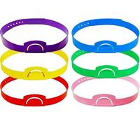 Générique Jeu de Devinettes Enfants, Bandeaux Réglables Amusants Jeu Devine Qui Est-Ce avec, Bandeaux 6 Couleurs,Idéal pour Enfants Adultes Fêtes Activités Devinettes Classe (sans Cartes) (6PCS)