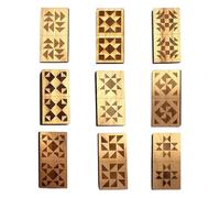 Générique Jeu De Dominos,Jouet De Fête À Motif en Bois - Jeu Puzzle Interactif - pour, Élèves du Primaire, Salle Classe, Soirées en Famille, Activité Groupe, Anniversaire