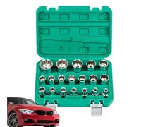 Générique Jeu De Douilles,8-32 mm au Poli Miroir,Outil Véhicule À Tête De Douille Fleur De Prunier - Pour Techniciens Professionnels Maintenance Industrielle Garage Domestique