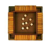 Générique Jeu De Fermer La Boîte en Bois - Je-u De Table Éducatif pour Le Calcul Mental, Jeu De Dés Mathématique 2-4 Joueurs, Divertissement Familial Et Apprentissage