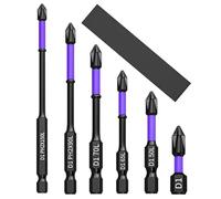 Générique Jeu De Forets pour Tournevis Magnétique - 6 De Précision Antidérapants pour Perceuse | Extracteur Polyvalent pour L'assemblage De Meubles Électroniques Automobiles | À Tige Hexagonale
