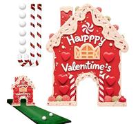 Générique Jeu de Golf d'Épice | Jouets de Putting pour Saint-Valentin et Fêtes | Jeu de Société de Golf avec Cannes en Sucre d'orge et Balles,pour Maison Chambre Vacances Anniversaire Fête Nuit
