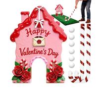 Générique Jeu de Golf Gingerbread | Jeu Familial Portable pour Intérieur et Extérieur Fêtes | Ensemble de Parcours de Mini-Golf pour Noël | pour Maison, Fêtes, Réunions, Décoration