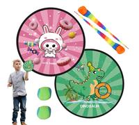 Générique Jeu de Lancer et Attraper | Jouet D'Adresse Lancer Et Rattraper,Activité Interactive pour Plage, Jardin, Piscine Et Maison avec Balles