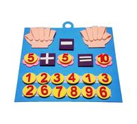 Générique Jeu De Manipulation Mathématique - Tableau en Feutrine, Apprentissage des Nombres | Jeu D'éveil Préscolaire, Activité des Chiffres avec Les Doigts, pour La Pratique De L'addition Et De La