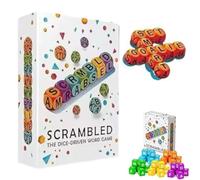 Générique Jeu de Mots avec dés pour 1 à 5 Joueurs, Jeu de dés de Lettres pour l'entraînement cérébral, Jeux de société Amusants pour Toute la Famille, Jeux de Mots croisés avec dés (36 pièce)