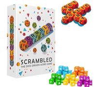 Générique Jeu de Mots de dés brouillés pour 1 à 5 Joueurs, Jeu de dés d'orthographe aiguisé, Jeu de fête de Construction de vocabulaire, fête familiale pour Les soirées de Jeux (1 Pcs)