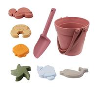 Générique Jeu de Plage pour,Seau Pelle Moules en Silicone pour Sable,Ensemble de Sable pour | pour garçons et Filles, été, extérieur, Voyage, Vacances, Bord de mer, Piscine