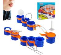 Générique Jeu de Plateau à Souffler pour | Jouet pour Exercice de Capacité Pulmonaire - Jeu sur Table à Souffler Balle - pour Une Soirée D'Activités en Famille en