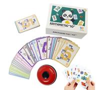 Générique Jeu de Société avec Cartes et Tableau - Jeu De Cartes D'Association De Nombres pour Tables,Jouet Interactif pour Voyage, Maison, École Maternelle et Garderie
