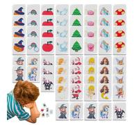 Générique Jeu De Société Mahjong, Set De Tuiles De Mahjong Portable pour Voyage, 1 Jeu Familial pour Maison, Fête, Voyage, Anniversaire, Garçons, Filles, Adultes, Pâques, Halloween, Pique-Nique