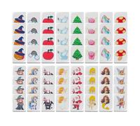 Générique Jeu De Société Mahjong,Set de Tuiles Mahjong de Voyage Compact - 1 Jeu Familial pour Maison, Fête, Voyage, Anniversaire, Garçons, Filles, Adultes, Pâques, Halloween, Pique-Nique