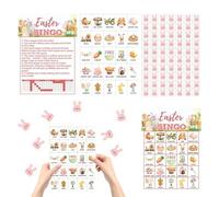 Générique Jeu de Société pour Pâques | 24 Cartes Jeu de Groupe sur Table | De Cartes De Fêtes - pour Le Divertissement, La Famille, L'École, La Maison, Les Situations Sociales, Les Voyages Et Les