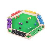 Générique Jeu de Table en Bois pour 6 Joueurs - Jeu de dés Classiques - Jeu de Voyage - Jeu de dés Traditionnels en Bois pour Pubs - Grands Jeux de société pour l'ensemble