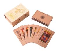 Générique Jeu de Tarots Astrologiques Version Rose Doré | Cartes de Divination avec Thème Zodiacal, Guide d'Interprétation Inclus, Jeu Spirituel pour Développement Personnel