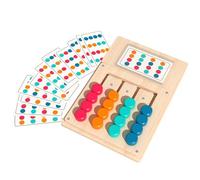 Générique Jeu de Tri des Couleurs - Jeu Éducatif en Bois avec 12 Cartes,Jouet pour Apparier Les Couleurs | pour 3 Ans et Plus Filles Garçons École Voyage Cadeau