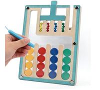 Générique Jeu de tri des Couleurs | Puzzle à Glissière en Bois avec Aimants - Tableau Puzzle Coulissant Éducatif,pour Voyages, Maternelle, École, Anniversaire, Road Trip, Garçons et Filles